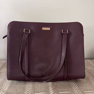 Kate Spade - Large Burgundy Tote
